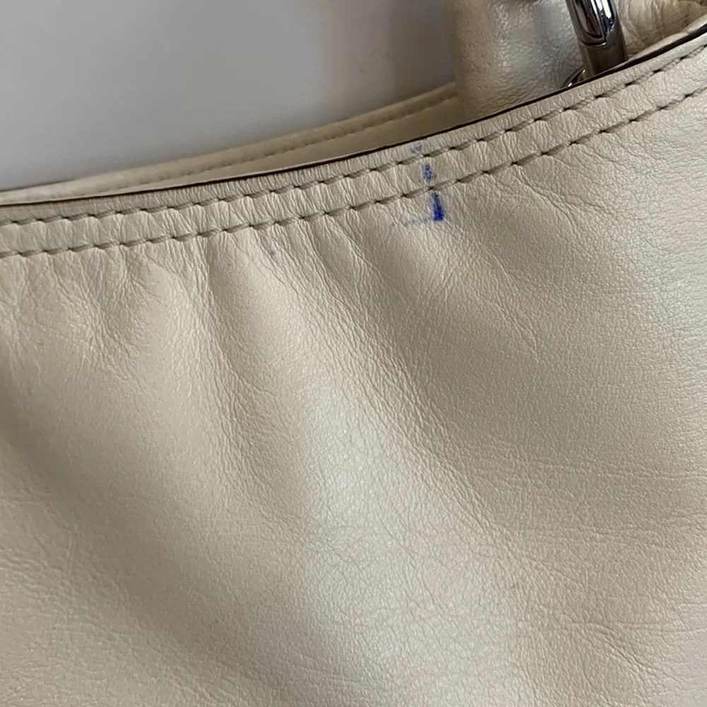 MICHAEL Kors Isabel Convertible Shoulder Ecru Ivory python large Leather bag